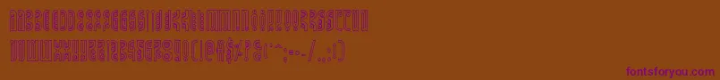Undergroundroseout Font – Purple Fonts on Brown Background