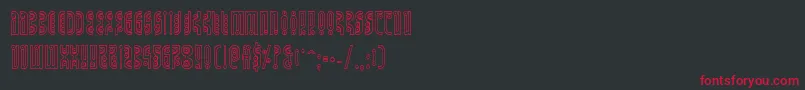 Undergroundroseout Font – Red Fonts on Black Background