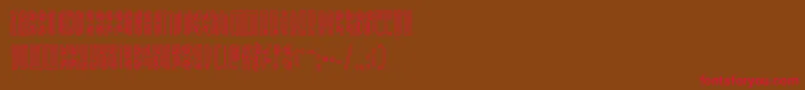 Undergroundroseout Font – Red Fonts on Brown Background