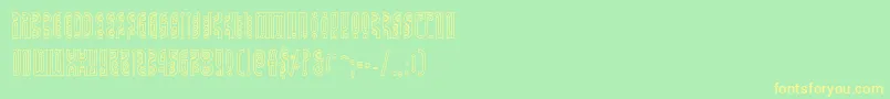Undergroundroseout Font – Yellow Fonts on Green Background