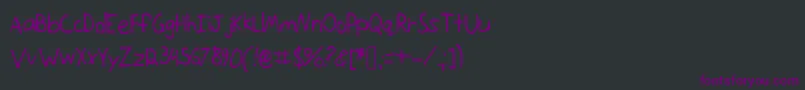 Onthemove Font – Purple Fonts on Black Background