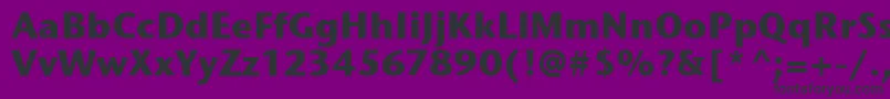 StoneSansItcTtBold Font – Black Fonts on Purple Background