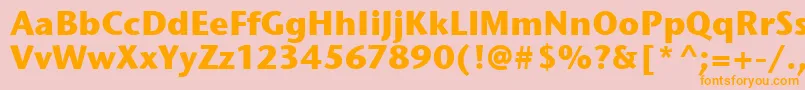 StoneSansItcTtBold Font – Orange Fonts on Pink Background