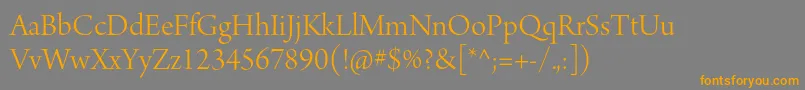 ArnoproLightdisplay Font – Orange Fonts on Gray Background