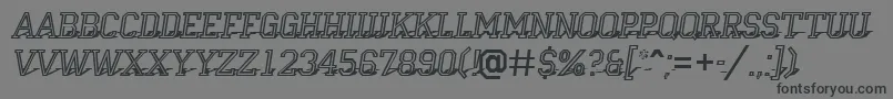 Шрифт Campu23 – чёрные шрифты на сером фоне