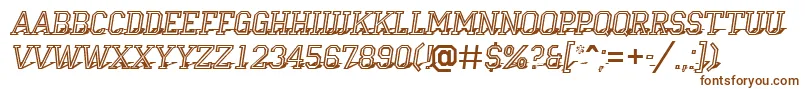 Шрифт Campu23 – коричневые шрифты