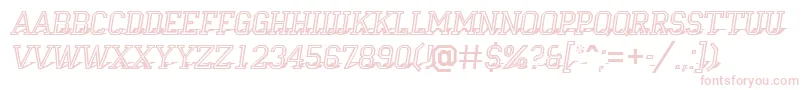 Campu23 Font – Pink Fonts on White Background