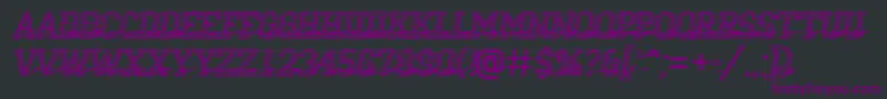 Шрифт Campu23 – фиолетовые шрифты на чёрном фоне