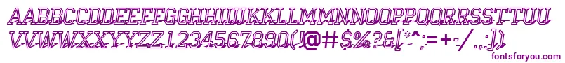 Шрифт Campu23 – фиолетовые шрифты на белом фоне