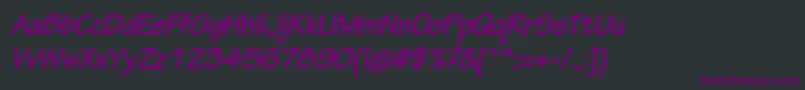 TektonproBoldobl Font – Purple Fonts on Black Background