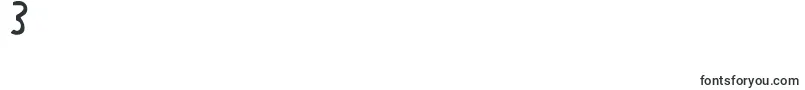 MtfXoxovo2.1-Schriftart – Schriften für die Ziffer 3