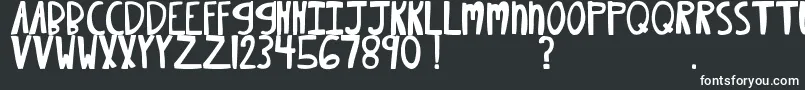 フォントMtfXoxovo2.1 – 黒い背景に白い文字