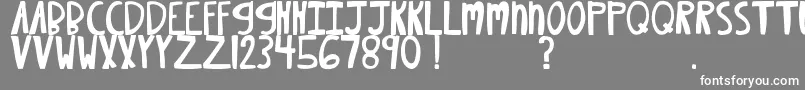MtfXoxovo2.1 Font – White Fonts on Gray Background