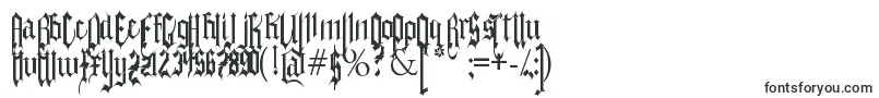 Шрифт Gothferatu – средневековые шрифты