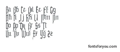 Обзор шрифта Gothferatu