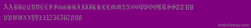 Vorname-Schriftart – Graue Schriften auf violettem Hintergrund