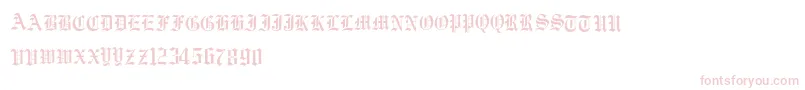 Vorname-Schriftart – Rosa Schriften auf weißem Hintergrund