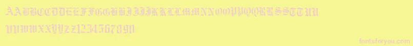 More about Vorname Font Vorname Font – Pink Fonts on Yellow Background
