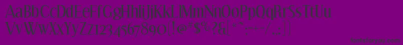 Police EffloresceRegular – polices noires sur fond violet