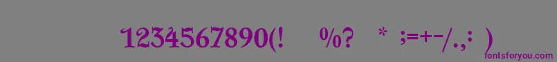 FairyQueen Font – Purple Fonts on Gray Background