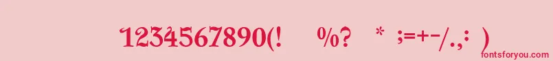 Weitere Informationen zur FairyQueen-Schriftart FairyQueen-Schriftart – Rote Schriften auf rosa Hintergrund
