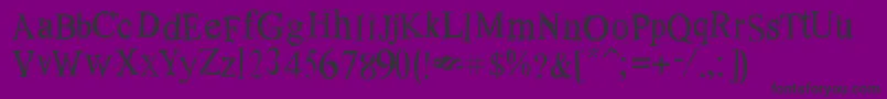 OldDreams-Schriftart – Schwarze Schriften auf violettem Hintergrund