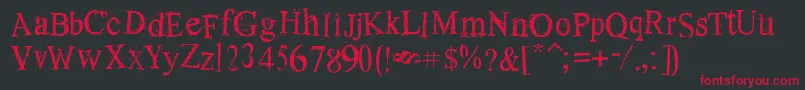 OldDreams Font – Red Fonts on Black Background