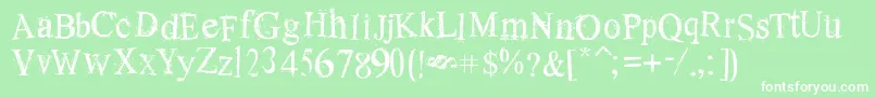 OldDreams Font – White Fonts on Green Background