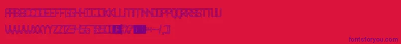MazeSanz Font – Purple Fonts on Red Background