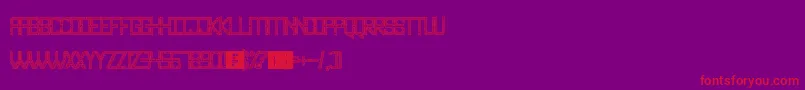 MazeSanz Font – Red Fonts on Purple Background