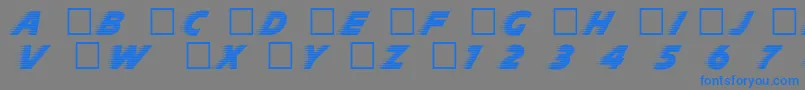 Slp Font – Blue Fonts on Gray Background