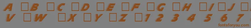 Slp Font – Brown Fonts on Gray Background