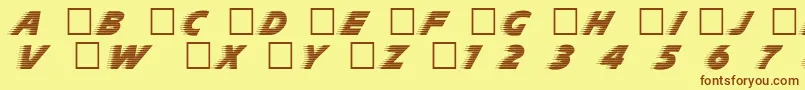 Slp Font – Brown Fonts on Yellow Background