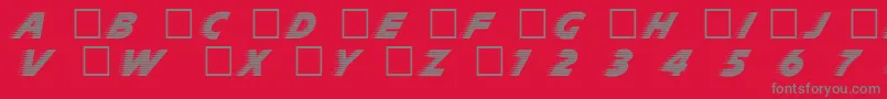 Slp Font – Gray Fonts on Red Background