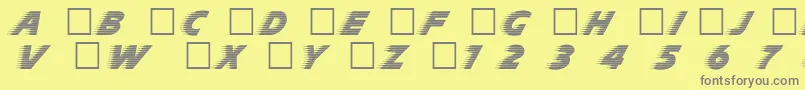 Slp Font – Gray Fonts on Yellow Background