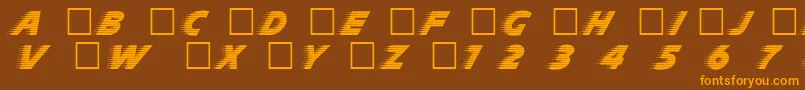 Шрифт Slp – оранжевые шрифты на коричневом фоне