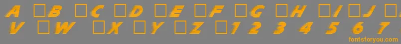 Slp Font – Orange Fonts on Gray Background