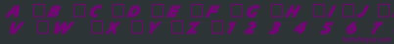 Slp Font – Purple Fonts on Black Background