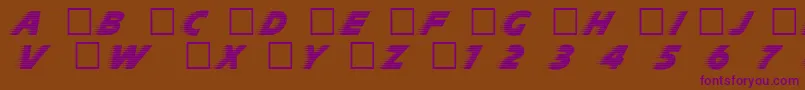 Slp Font – Purple Fonts on Brown Background