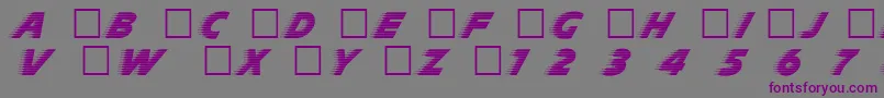 Slp Font – Purple Fonts on Gray Background
