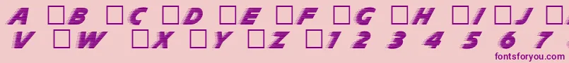 Slp Font – Purple Fonts on Pink Background