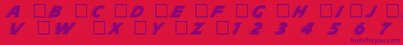 Slp Font – Purple Fonts on Red Background