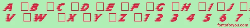 Slp Font – Red Fonts on Green Background