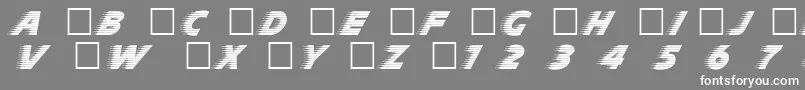 フォントSlp – 灰色の背景に白い文字