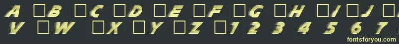 Slp Font – Yellow Fonts on Black Background