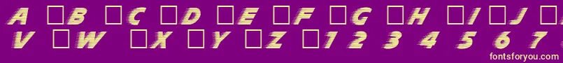 Slp Font – Yellow Fonts on Purple Background