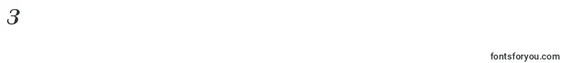 FauneTextItalic Font – Fonts for Digit 3