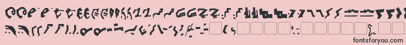 GiediDecepticonGraffiti-Schriftart – Schwarze Schriften auf rosa Hintergrund
