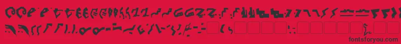 GiediDecepticonGraffiti Font – Black Fonts on Red Background