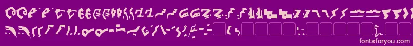 GiediDecepticonGraffiti Font – Pink Fonts on Purple Background